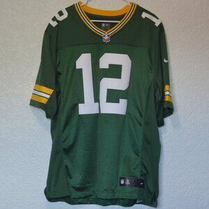 Mens NFL Nike Green Bay #12 Rodgers Jersey Size XL (100% polyester)